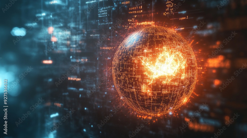 Obraz premium AI: Where Human Intelligence Meets Technology - A Visual Representation 3