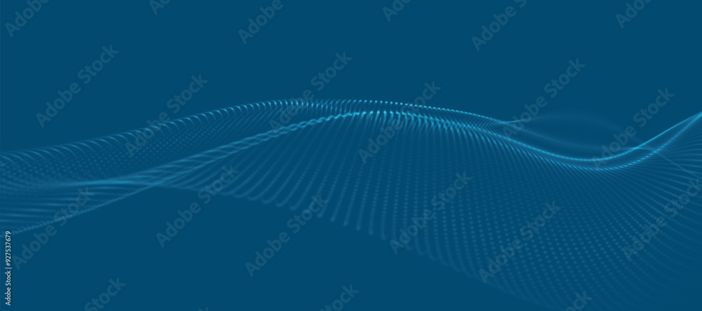 Futuristic dot wave. Abstract digital particle wave. Technology background. Colored musical wave. Light background. Digital background with smooth, wavy curves. 3D vector illustration Futuristic dot wave. Abstract digital particle wave. Technology background. Colored musical wave. Light background. Digital background with smooth, wavy curves. 3D vector illustration
