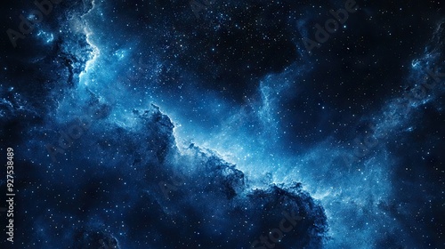 Starry sky background featuring the Milky Way nebula in its full splendor. Great for Tanabata celebrations or creating an awe-inspiring cosmic scene.