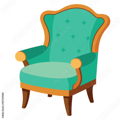 Accent Chair Vector Design Illustration