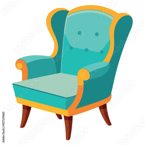 Accent Chair Vector Design Illustration