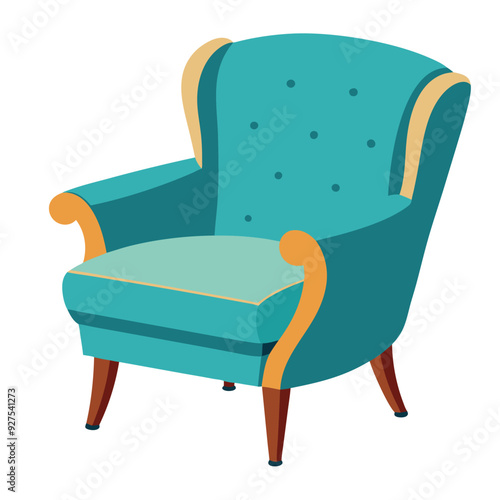 Accent Chair Vector Design Illustration