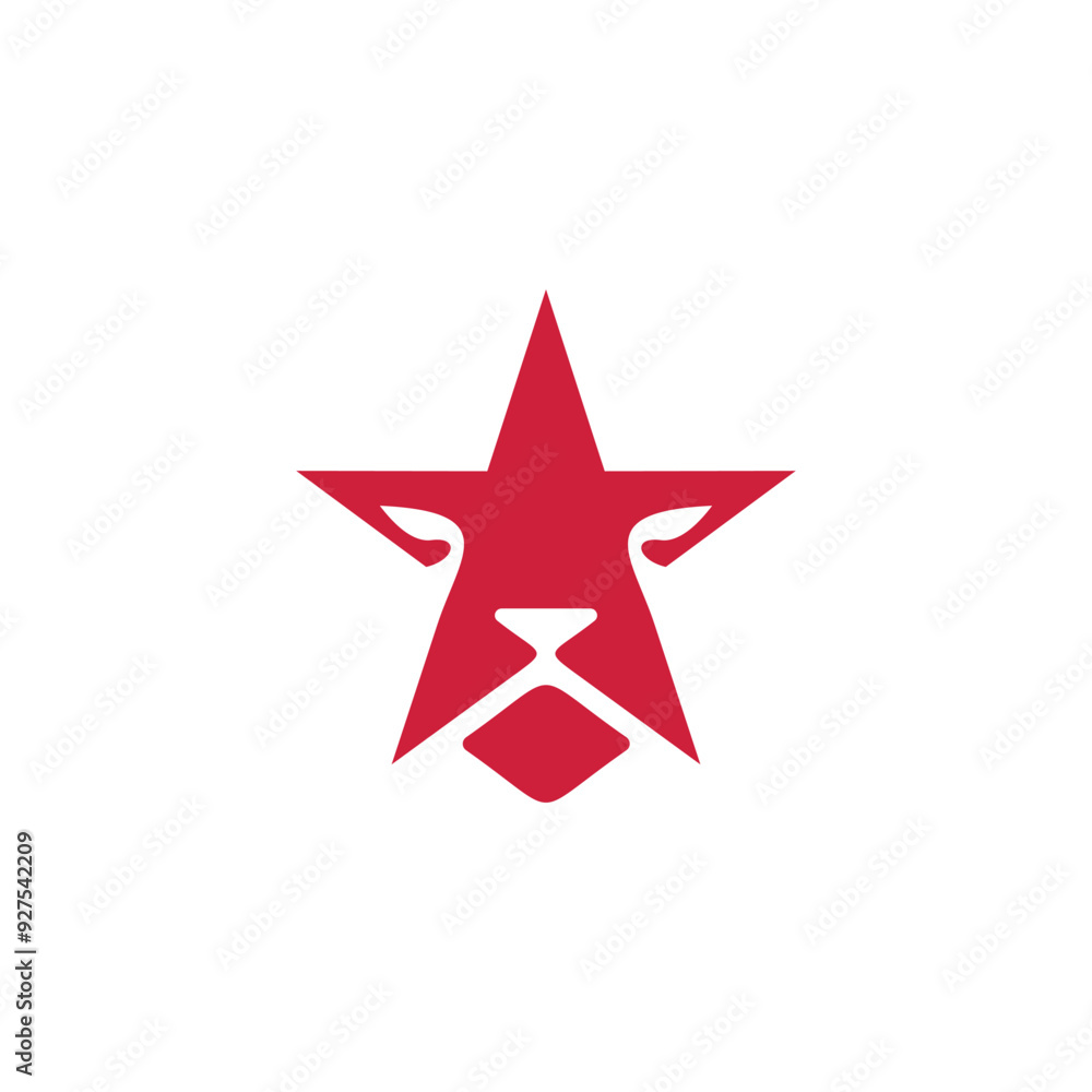 star lion simple sleek geometric creative modern logo design star lion simple sleek geometric creative modern logo design