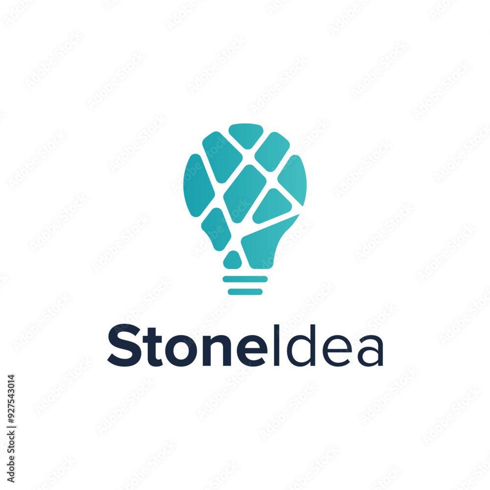 stone idea simple sleek geometric creative modern logo design stone idea simple sleek geometric creative modern logo design