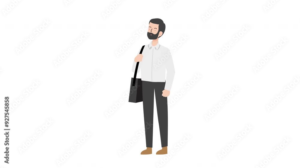 Businessman Holding Briefcase Businessman Holding Briefcase