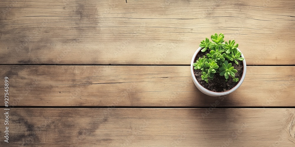 A close-up view of a small, green succulent plant in a white pot placed on a rustic wooden surface, capturing simplicity. A close-up view of a small, green succulent plant in a white pot placed on a rustic wooden surface, capturing simplicity.