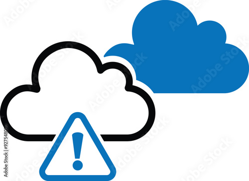 Bad Weather icon. cloud icon design with white background stock illustration