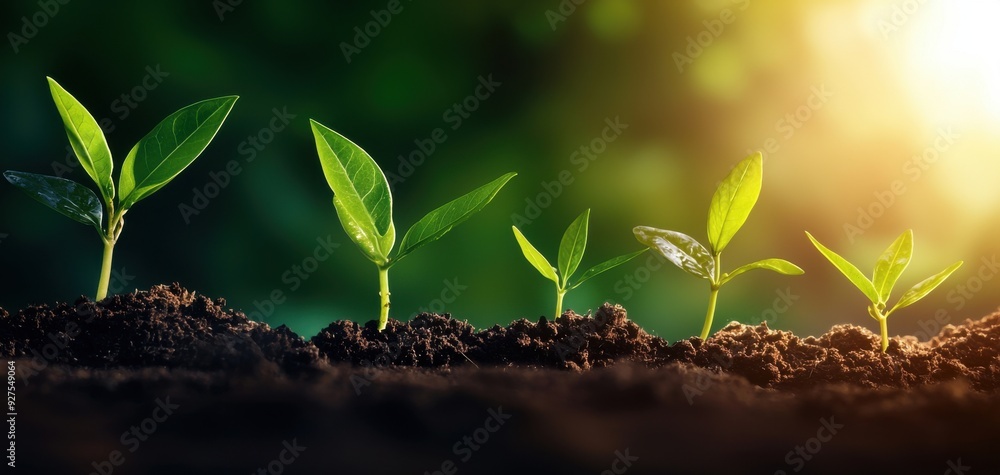 A serene image of young plants sprouting from rich soil, symbolizing growth, renewal, and the beauty of nature. A serene image of young plants sprouting from rich soil, symbolizing growth, renewal, and the beauty of nature.