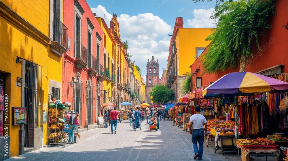 Vibrant Street Life in Mexico: A Captivating Photo Vibrant Street Life in Mexico: A Captivating Photo