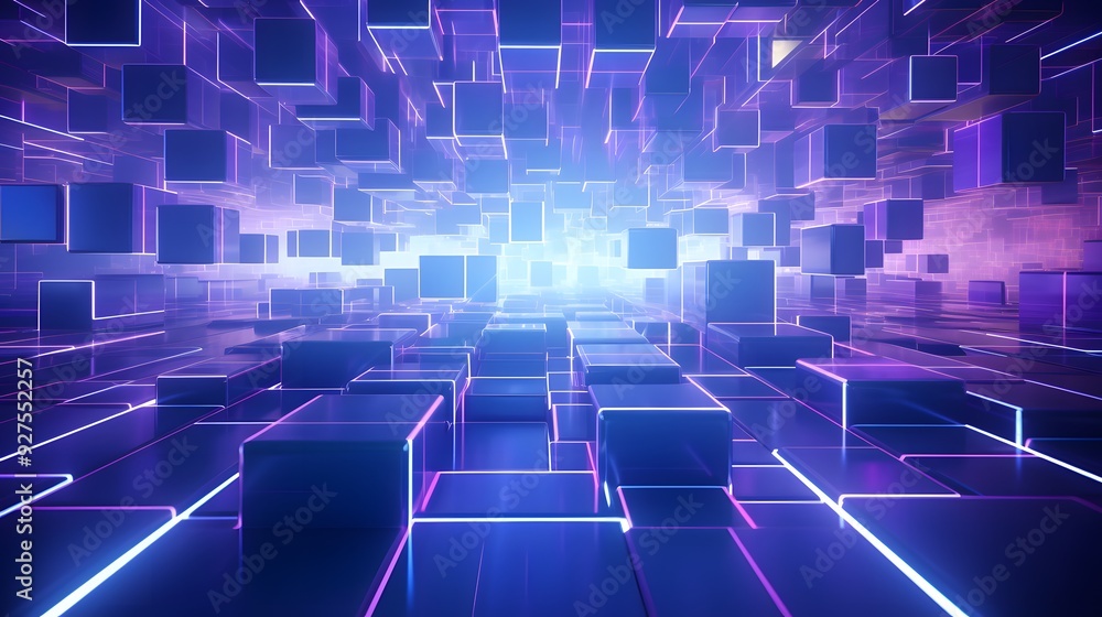 3d rendering of purple and blue abstract geometric background. Scene for advertising, technology, showcase, banner, game, sport, cosmetic, business, metaverse. Sci-Fi Illustration. Product display 3d rendering of purple and blue abstract geometric background. Scene for advertising, technology, showcase, banner, game, sport, cosmetic, business, metaverse. Sci-Fi Illustration. Product display