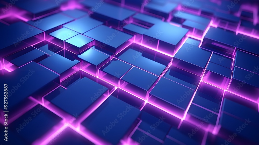 3d rendering of purple and blue abstract geometric background. Scene for advertising, technology, showcase, banner, game, sport, cosmetic, business, metaverse. Sci-Fi Illustration. Product display 3d rendering of purple and blue abstract geometric background. Scene for advertising, technology, showcase, banner, game, sport, cosmetic, business, metaverse. Sci-Fi Illustration. Product display