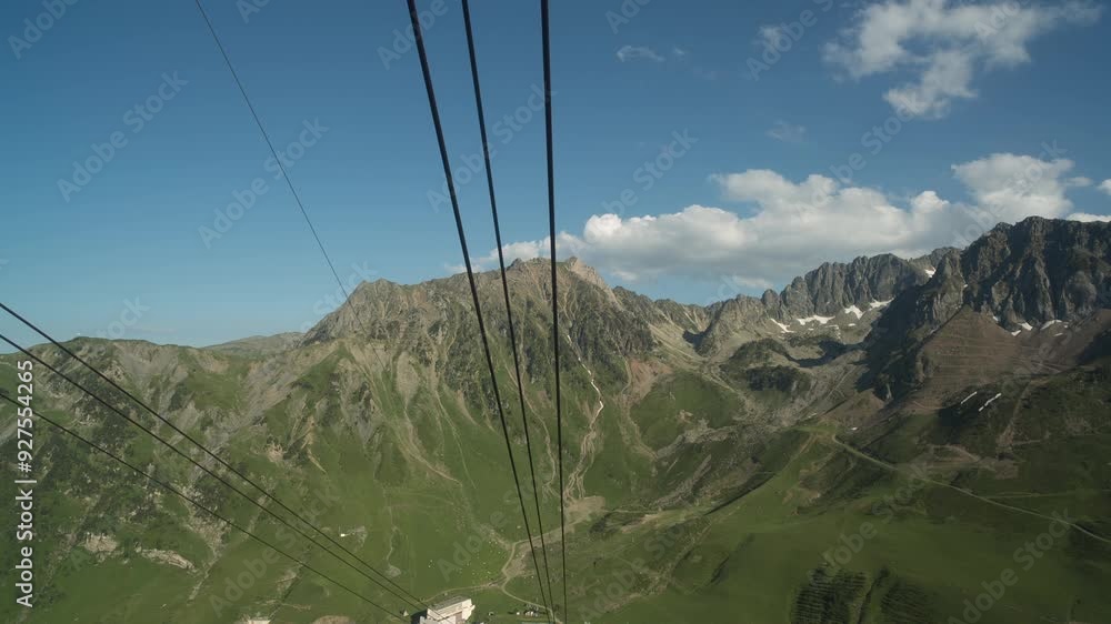 cable car ride in the pic du midi pyrenees cable car ride in the pic du midi pyrenees