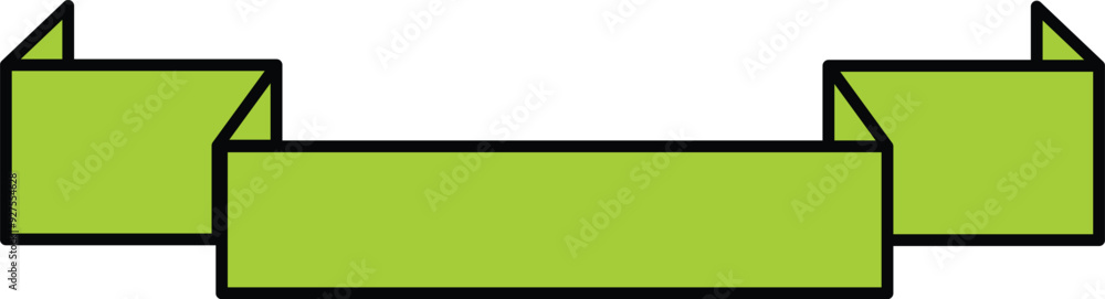 Curved Banner Ribbon Vector Ribbon Banners Simple Flat Design Curved Banner Ribbon Vector Ribbon Banners Simple Flat Design