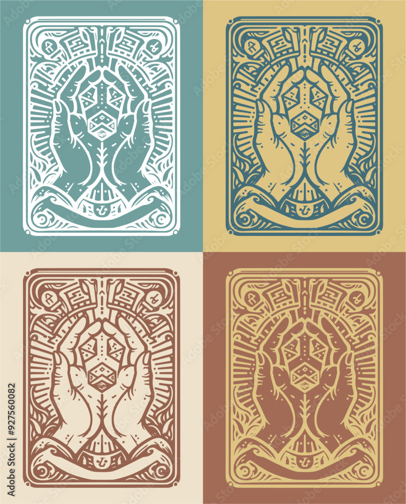 The Dice of Destiny - An Artistic Card Illustration The Dice of Destiny - An Artistic Card Illustration