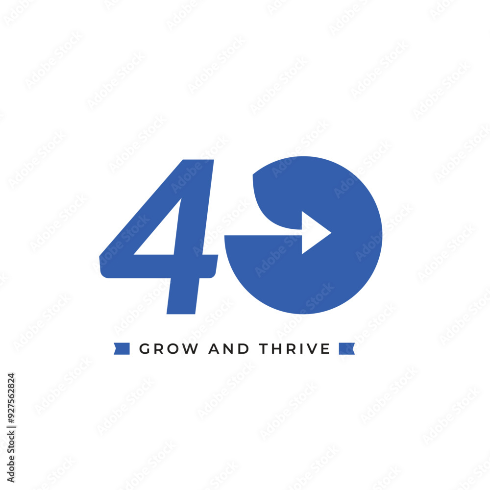 40 Th Anniversary Celebration Vector Template Design Illustration 40 Th Anniversary Celebration Vector Template Design Illustration