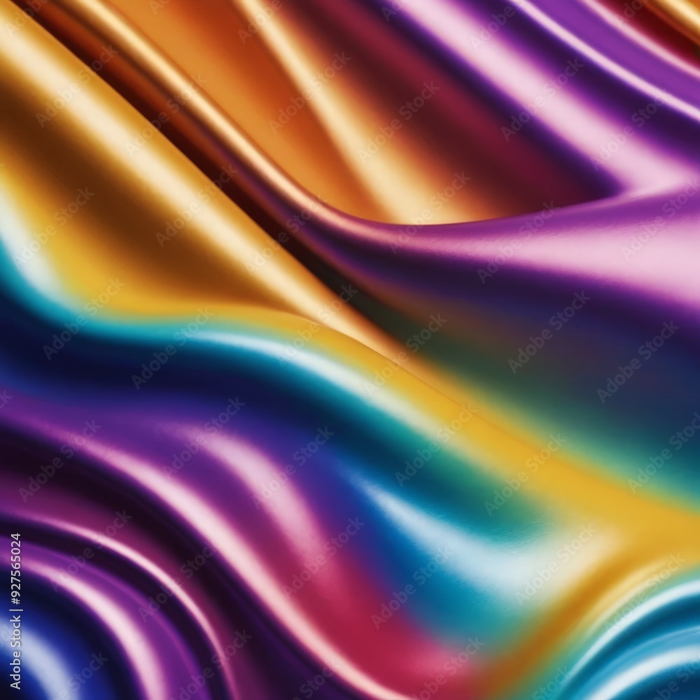 Fototapeta premium colorful silk fabric with very smooth surface