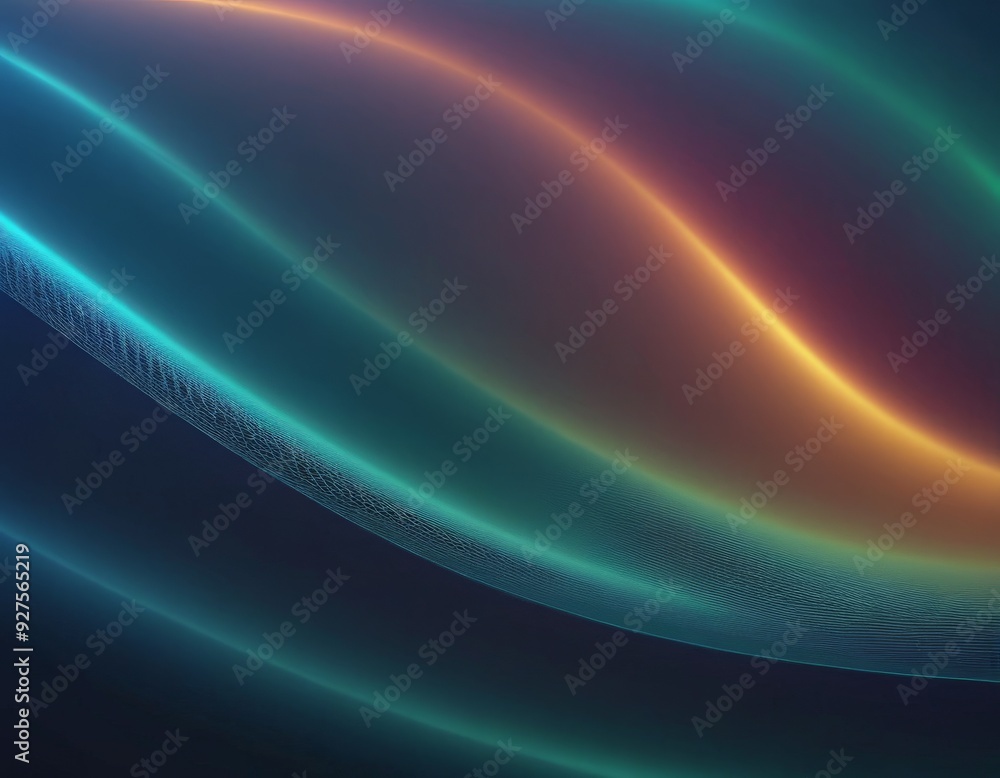Obraz premium dark background with colorful wave pattern