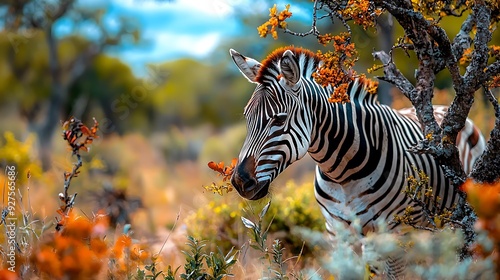 Zebra in the Bush.