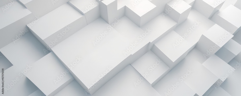 abstract 3d white cubes background abstract 3d white cubes background