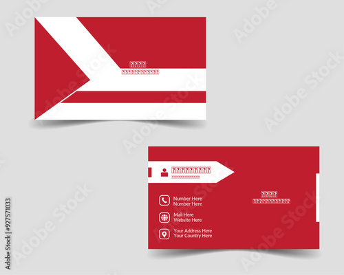 CREATIVE RED BUSINESS CARD DESIGN