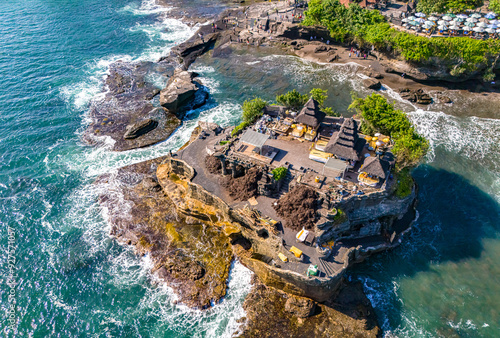 Cliff sea coast at Tanah Lot, Bali, Indonesia