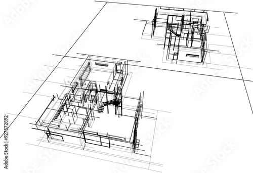sketch of house