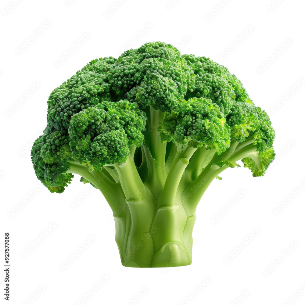 Fresh green broccoli isolated on white background. Perfect for healthy eating, nutrition, and food photography concepts. Fresh green broccoli isolated on white background. Perfect for healthy eating, nutrition, and food photography concepts.