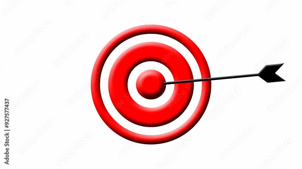 target icon animation on white screen . Marketing targeting strategy symbol. Aim at the target with arrows.
target icon animation on white screen . Marketing targeting strategy symbol. Aim at the target with arrows.