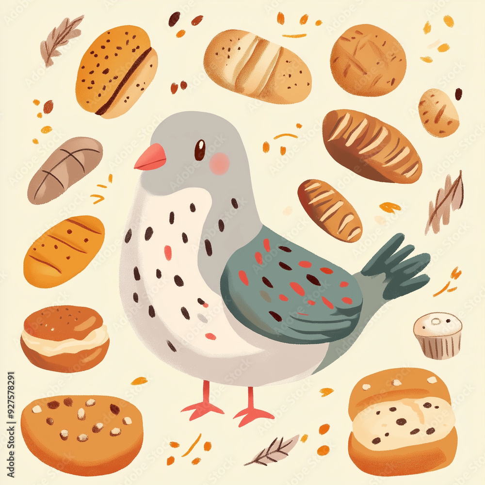 Elegant Bird Illustration – High-Quality Digital Artwork Elegant Bird Illustration – High-Quality Digital Artwork