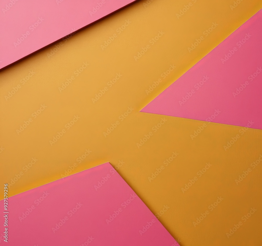 pink and yellow background with few different shapes pink and yellow background with few different shapes