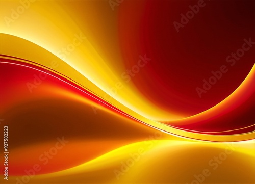 red and yellow background with wave