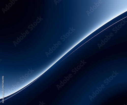 dark blue background with curved curve