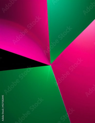 close up cell phone with pink and green design