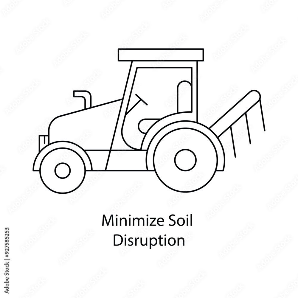 Minimize Soil Disruption icon with Editable Stroke. Minimize Soil Disruption icon with Editable Stroke.
