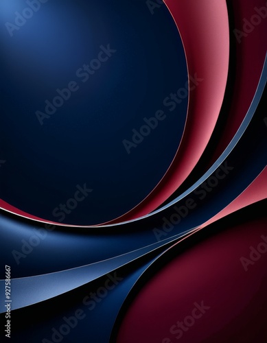 close up cell phone with red and blue design