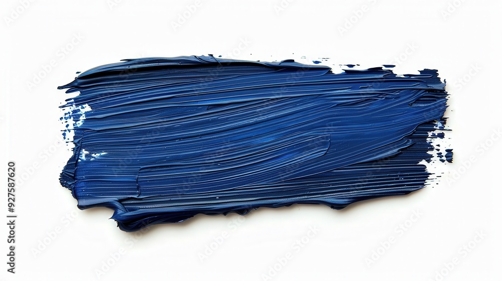 Elegant Dark Blue Paint Stroke, a rich and textured application of deep blue color, isolated on a white background, showcasing artistic depth and sophistication. Elegant Dark Blue Paint Stroke, a rich and textured application of deep blue color, isolated on a white background, showcasing artistic depth and sophistication.