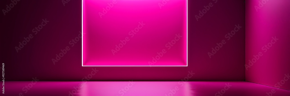 Obraz premium pink light shining through window