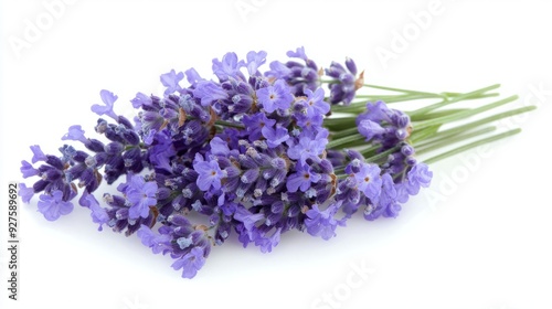 A crisp photo of a single lavender flower
