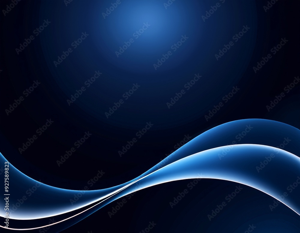 Obraz premium abstract blue background with waves