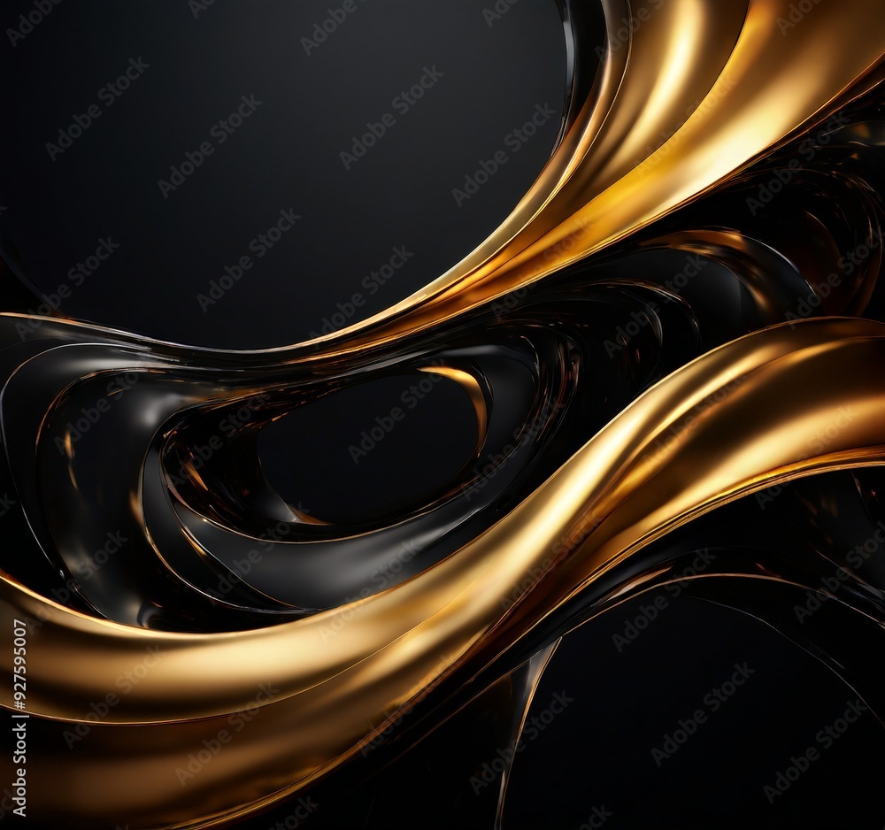 Fototapeta premium black and gold abstract background