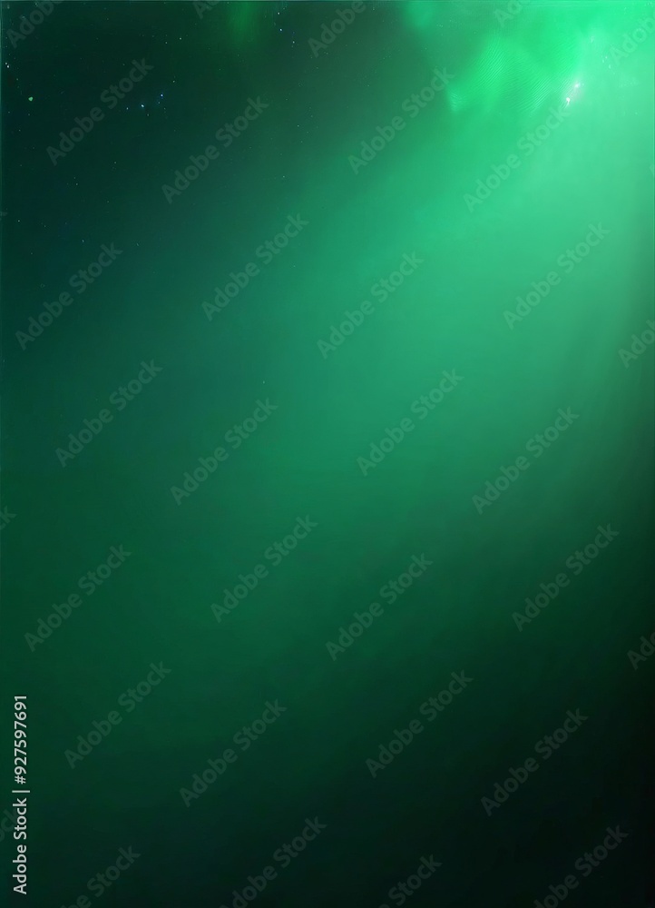 Obraz premium green light shining through the dark sky