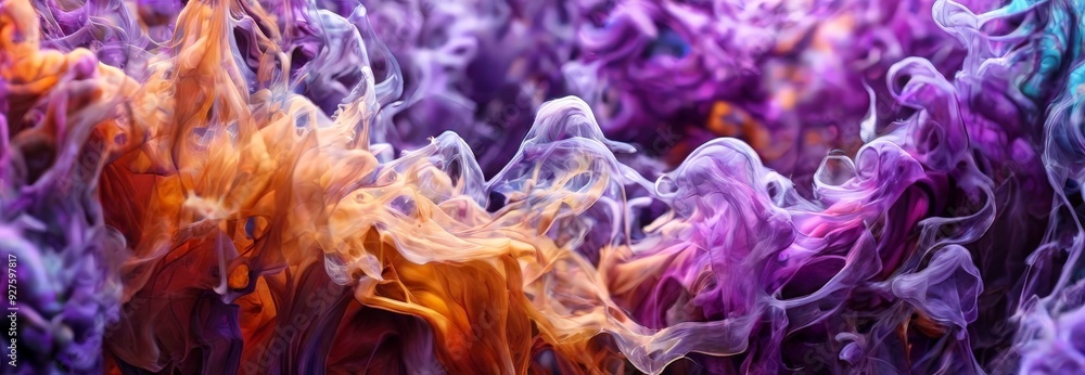 Obraz premium colorful smoke background