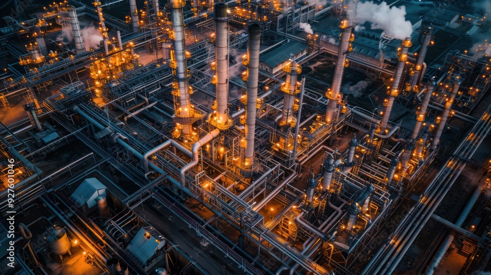 Petroleum Industry: Crude Oil Pump and Refinery Petroleum Industry: Crude Oil Pump and Refinery