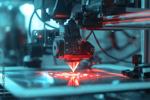 3D Printer Laser Technology in Action photo