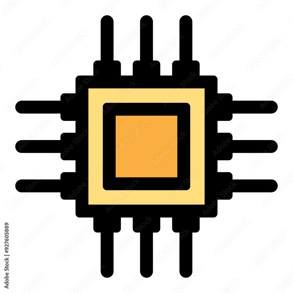 Computer chip icon Computer chip icon