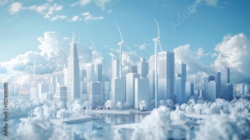 Modern Sustainable Cityscape