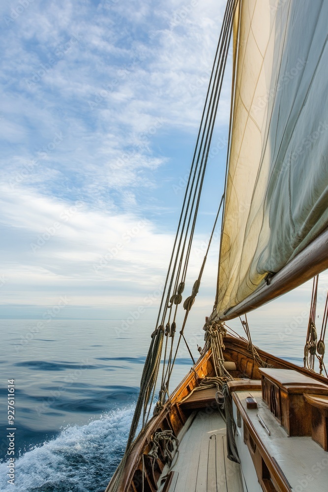 Obraz premium School season, youth set sail: sailing to the ocean of dreams