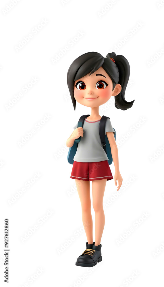 student girl ready to school student girl ready to school