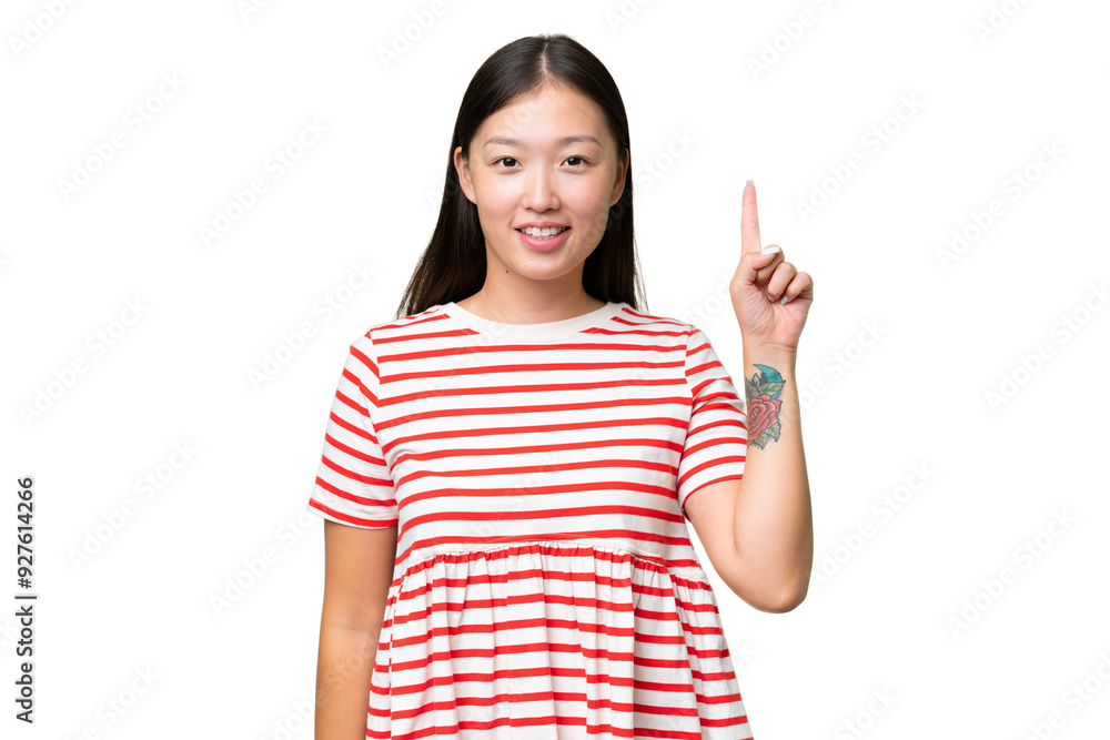Young Asian woman over isolated background applauding Young Asian woman over isolated background applauding