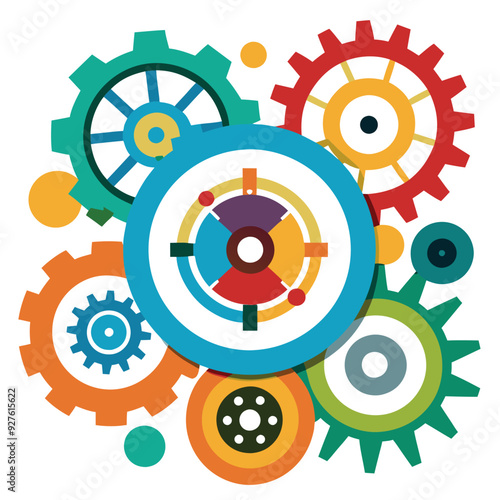  Cogs and Gears Icon for Mechanical and Engineering Designs